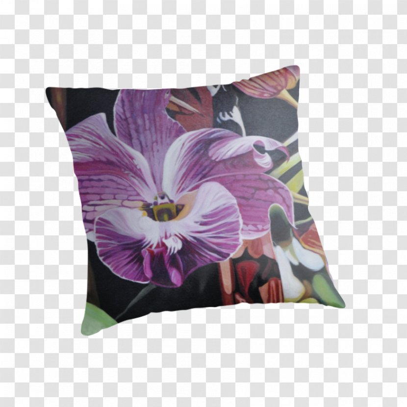 Throw Pillows Cushion Petal - Pillow - Purple Orchid Transparent PNG