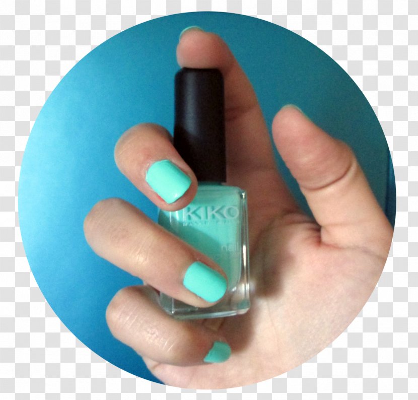 Nail Polish Aquamarine Color Menta - Hue Transparent PNG