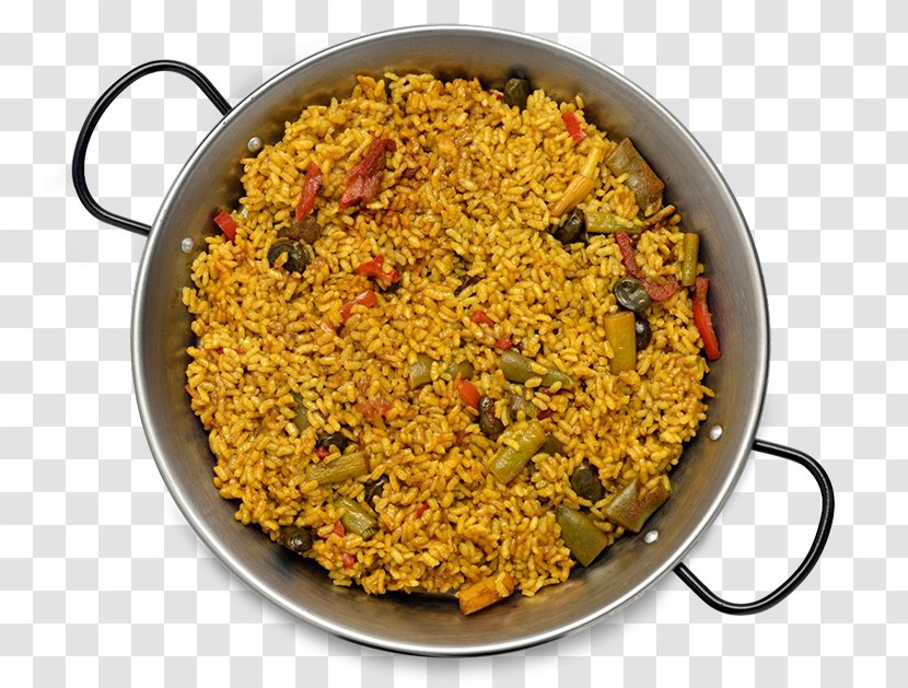 Arroz Con Pollo Paella Pilaf Mediterranean Cuisine Vegetarian - Food - Rice Transparent PNG
