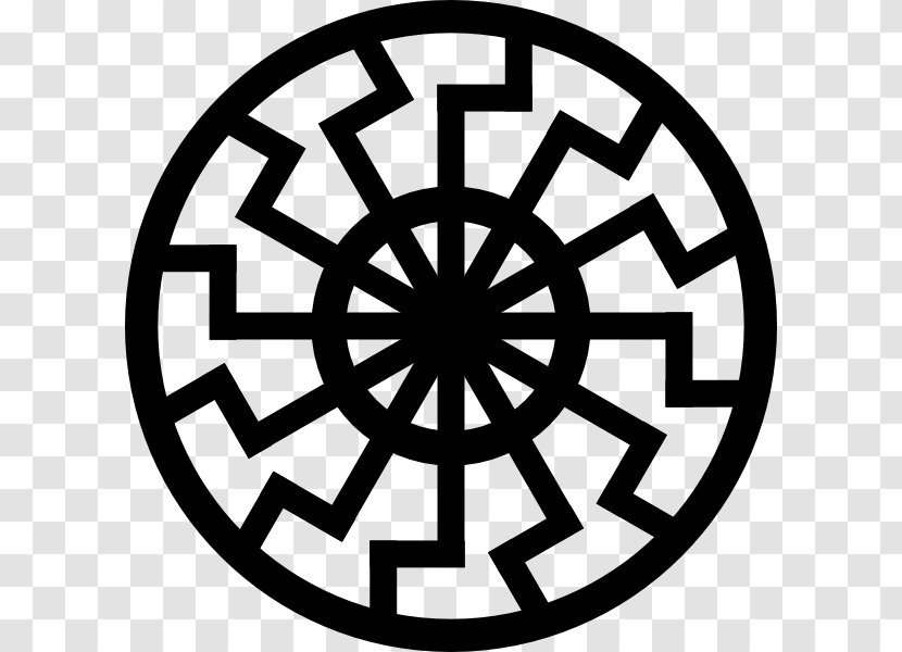 Black Sun Solar Symbol Tattoo Nazism Transparent PNG