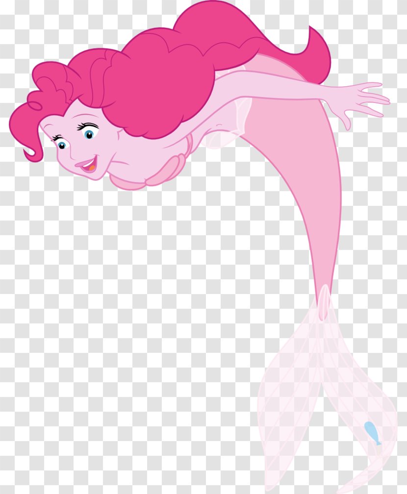 Pinkie Pie Rainbow Dash Pony Ariel Mermaid - Little Transparent PNG