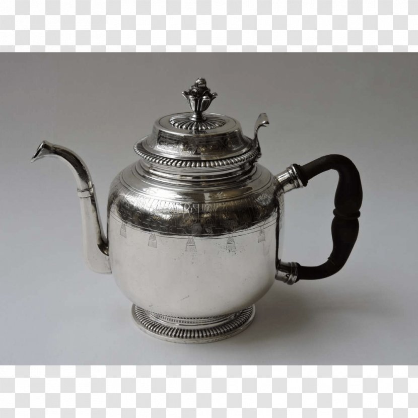 Sterling Silver Teapot Hallmark Porcelain - Serveware Transparent PNG