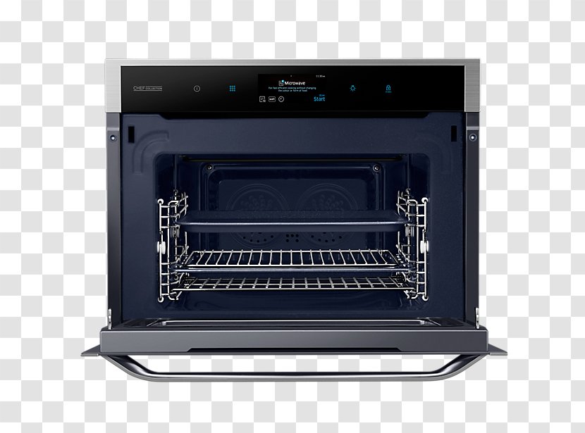 Toaster Oven Microwave Ovens Samsung NQ50J5530BS Chef Collection Compact 50L With Steam-cleaning (NQ50J5530BS/EU) Kitchen Transparent PNG