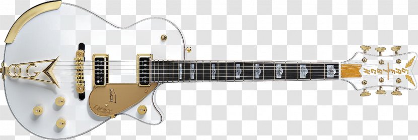 Gretsch White Falcon Musical Instruments Electric Guitar - Watercolor - Rose Gold Transparent PNG