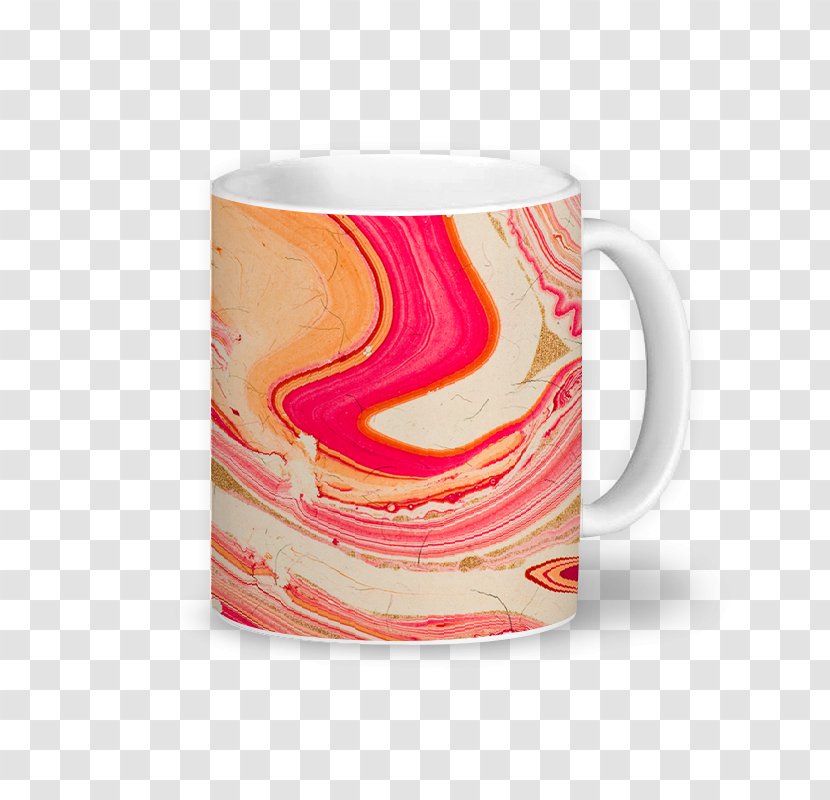 Coffee Cup Paper Marbling Mug - Marble Transparent PNG