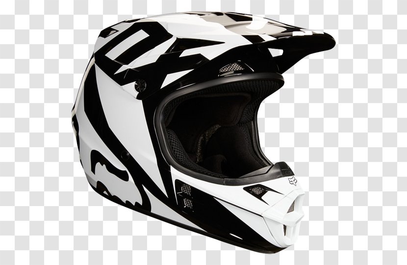 Motorcycle Helmets Fox Racing Helmet Motocross - Protective Gear In Sports Transparent PNG