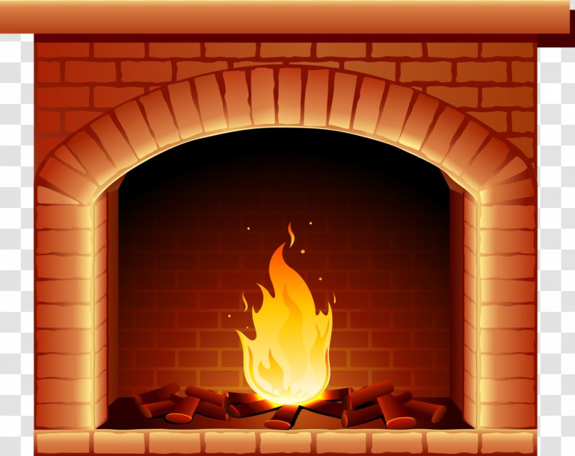 Santa Claus Christmas Day Fireplace Tree Wallpaper - Flame Transparent PNG