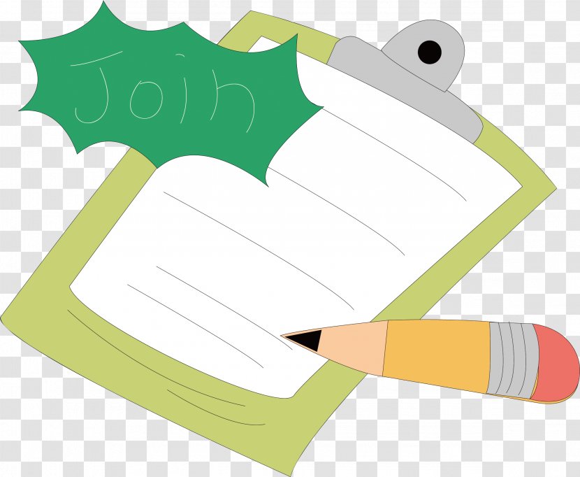 Paper Pencil Clip Art - Green - Vector Pen And Transparent PNG