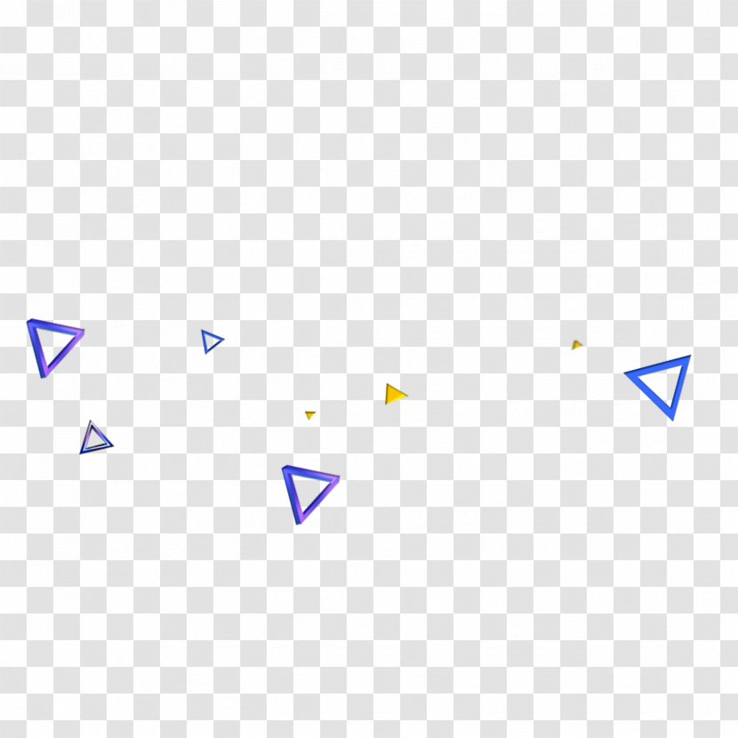 Blue Triangle - Floating Transparent PNG