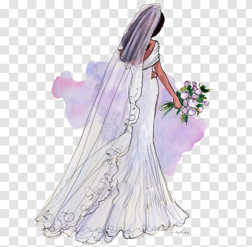Bridegroom Wedding Invitation Clip Art - Watercolor - Bride Transparent PNG
