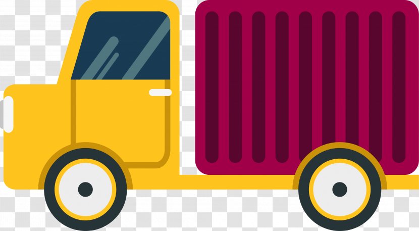 Cartoon Delivery Car - Animation - Product Design Transparent PNG