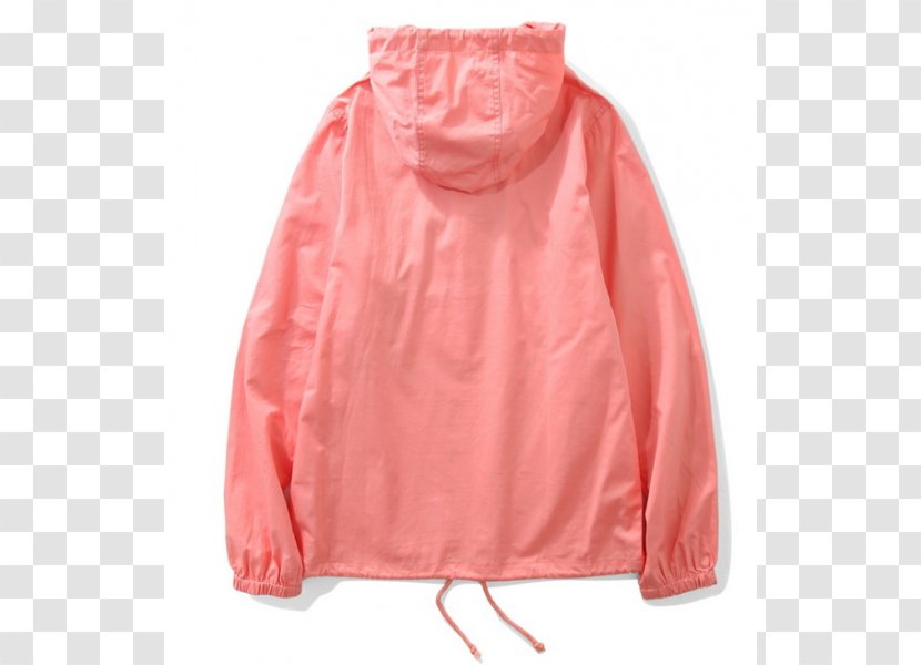 Hoodie Windbreaker Jacket Sweater Pocket - Raincoat Transparent PNG