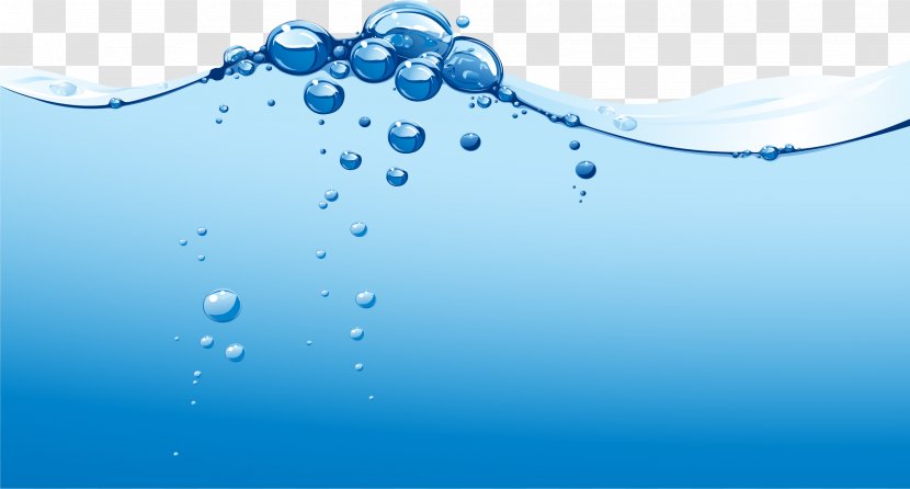 Water Drop Bubble Clip Art - Moisture - Vector Blue Watermark Bubbles Transparent PNG