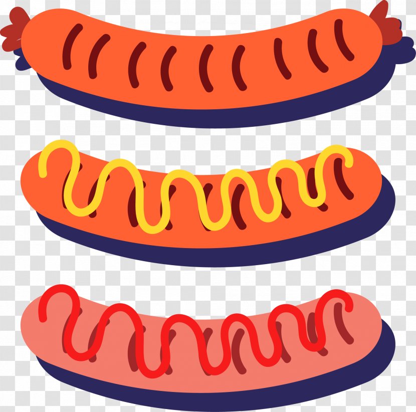 Hot Dog Barbecue Grill Sausage - Vector Dogs Transparent PNG