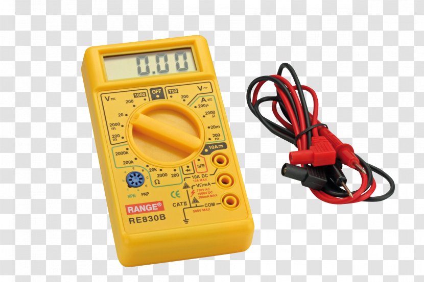 Measuring Instrument Multimeter Electronics Measurement Resistor - Voltage Transparent PNG
