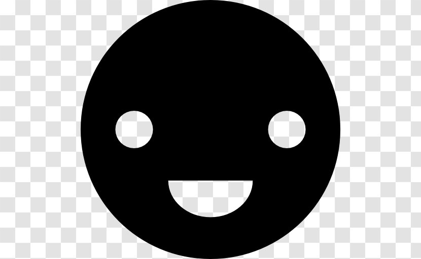 Emoticon Clip Art - Black - Smile Transparent PNG