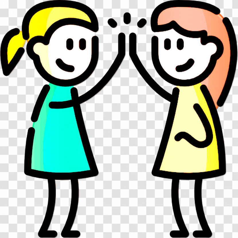 Friendship Icon High Five Icon Transparent PNG