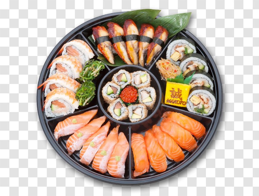 California Roll Sashimi Gimbap Sushi Platter - Makoto - Va Transparent PNG