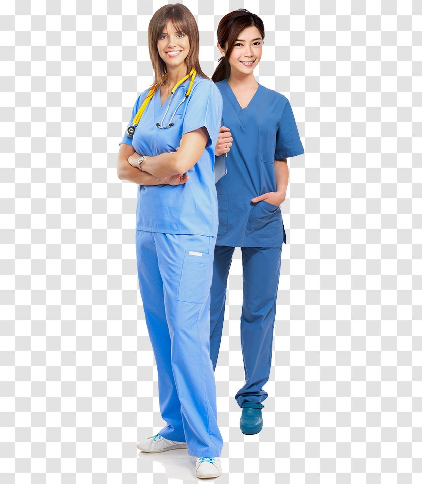 Scrubs Sleeve Nursing Care 기본 병원 영어 회화(CD1장포함) Registered Nurse - Blue - Dental Hygienist Transparent PNG