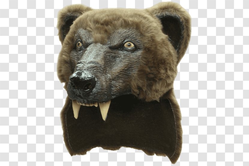 Brown Bear Halloween Costume American Black Mask - Silhouette - Suit Transparent PNG