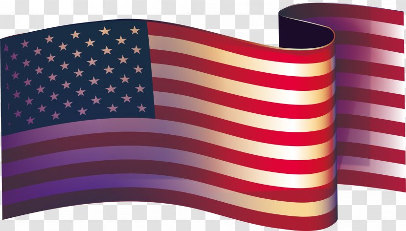 Flag Of The United States Illustration - Independence Day - Flying American Transparent PNG