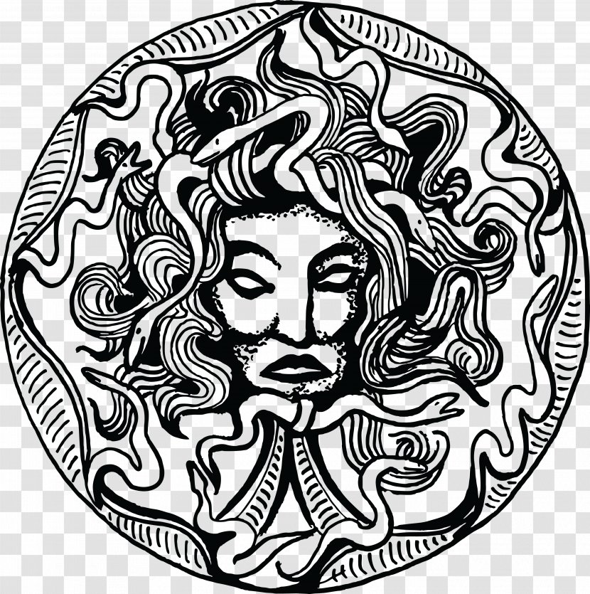 Medusa Gorgoneion Greek Mythology Monster - Amulet Transparent PNG