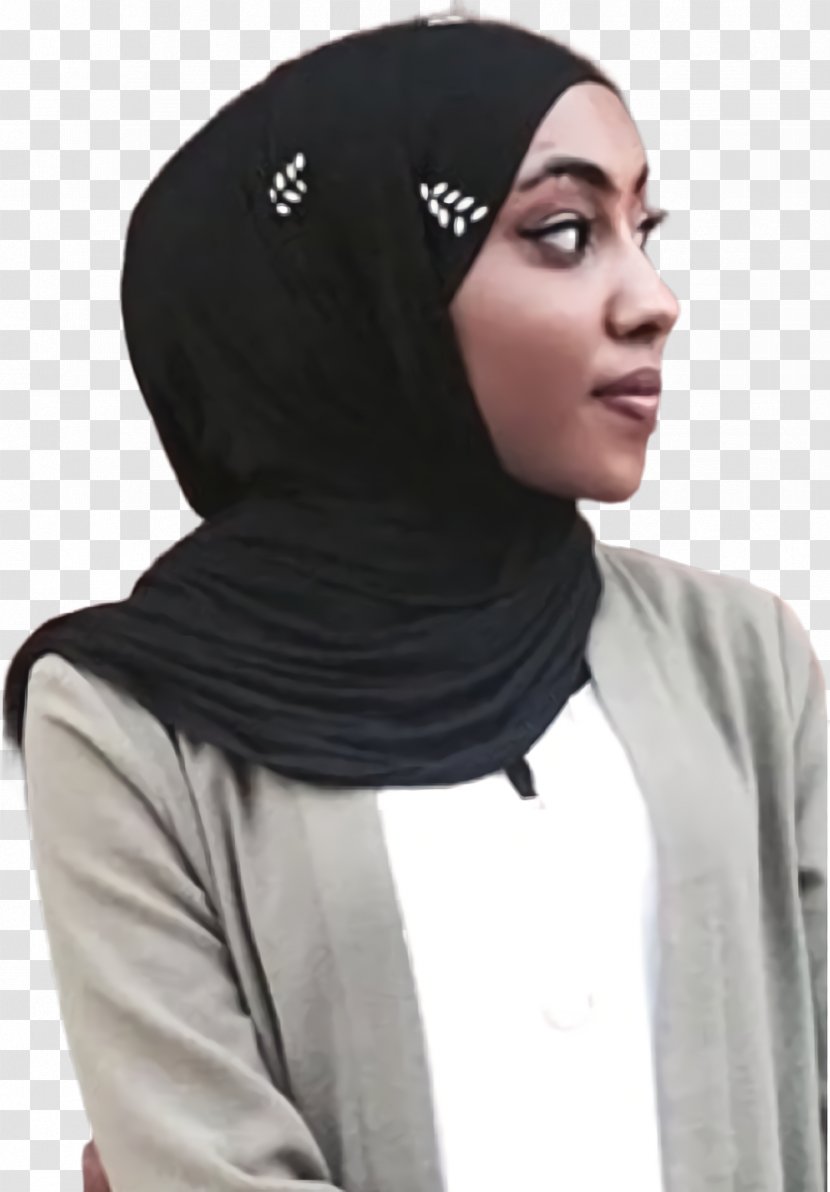 Scarf Shawl Beanie Knitting Hijab - White Transparent PNG