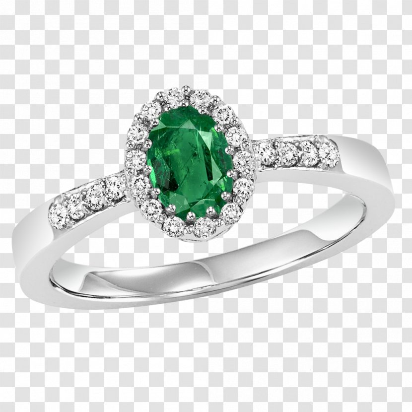 Emerald Ring Jewellery Gemstone Diamond - Wedding Ceremony Supply Transparent PNG