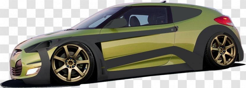 Sports Car Hyundai Veloster Tuning - Automotive Wheel System Transparent PNG