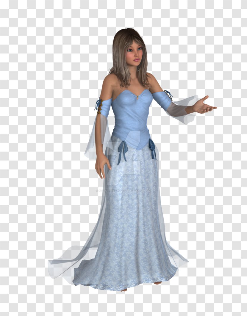 Gown Cocktail Dress Shoulder - Cartoon Transparent PNG