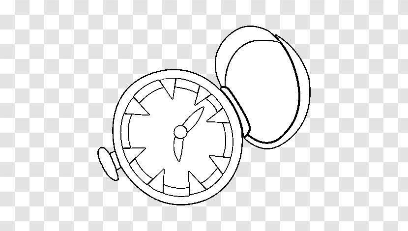 Pocket Watch Clock Drawing - Silhouette Transparent PNG