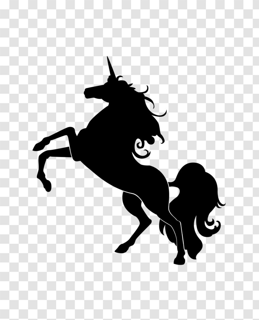Clip Art Vector Graphics Horse Silhouette Unicorn - Logo Transparent PNG