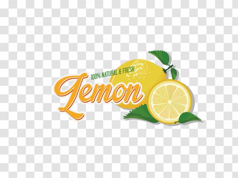 Juice Lemon Logo Orange - Label Transparent PNG