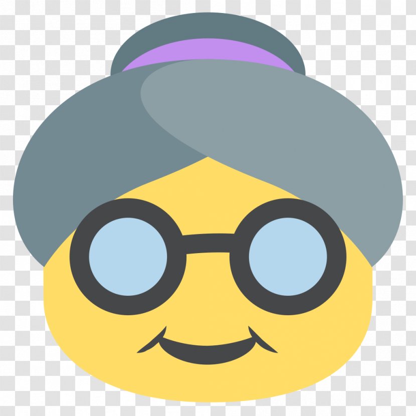 Emoji Old Age Meaning Grandparent Message - Smile - Hand Transparent PNG