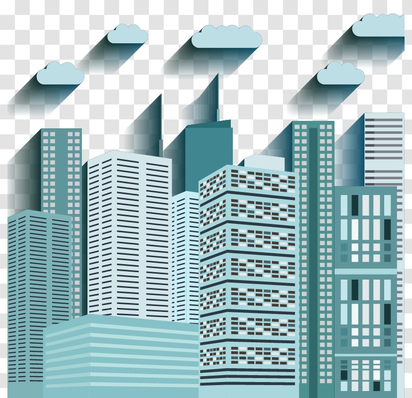 Building Adobe Illustrator - Architecture - City Buildings Vector Material Pictures Download Transparent PNG