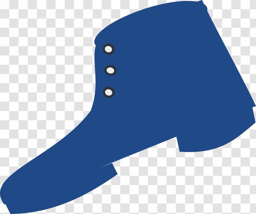 Shoe Footwear Boot Blue Clip Art - Free Transparent PNG