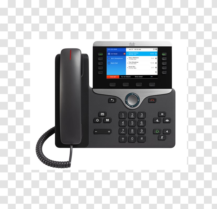 VoIP Phone Cisco 8851 Voice Over IP Telephone - Electronics - Sip Transparent PNG