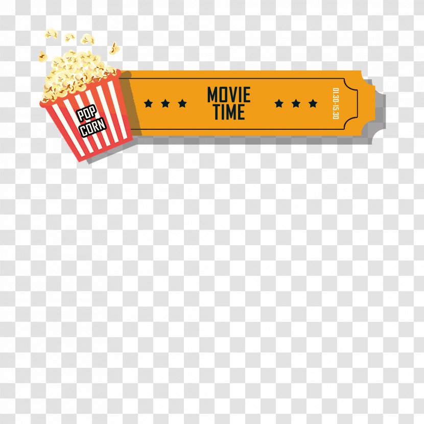 Photographic Film Ticket - Television - Retro Movie Tickets With Audiovisual Elements And Popcorn Transparent PNG