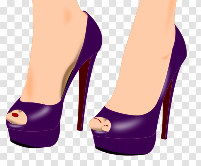 High-heeled Footwear Shoe Clip Art - Flower - Heels Transparent PNG