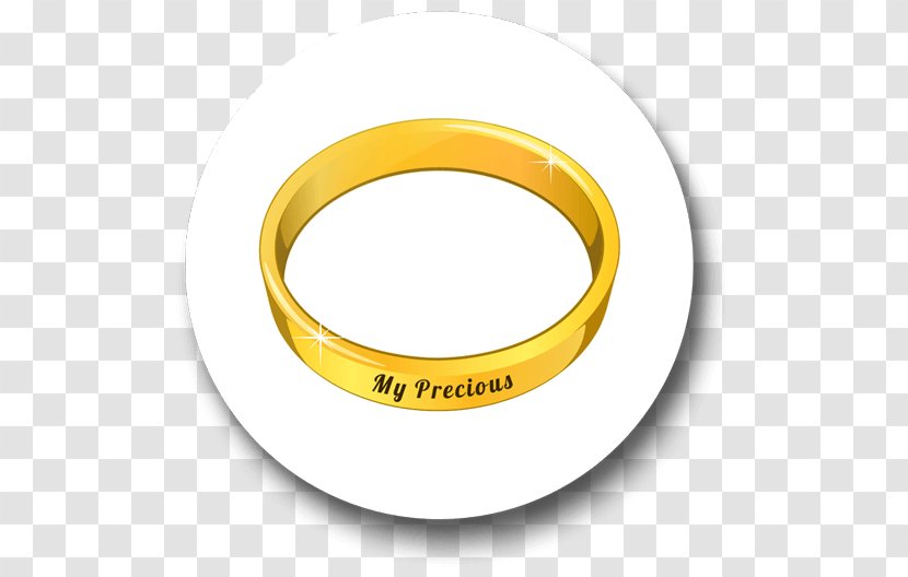 Wedding Ring Bangle - Yellow - Lord Of The Rings Transparent PNG