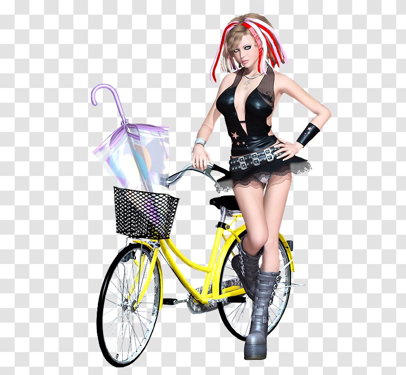 Bicycle Woman - Accessory Transparent PNG
