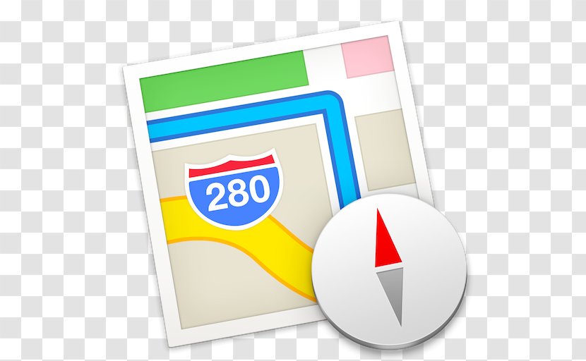 Apple Maps MacOS OS X Mavericks - Os - Map Icon Transparent PNG