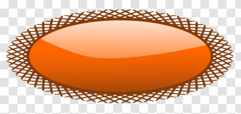 Oval Shape Ellipse Clip Art - Point - Brown Frame Transparent PNG