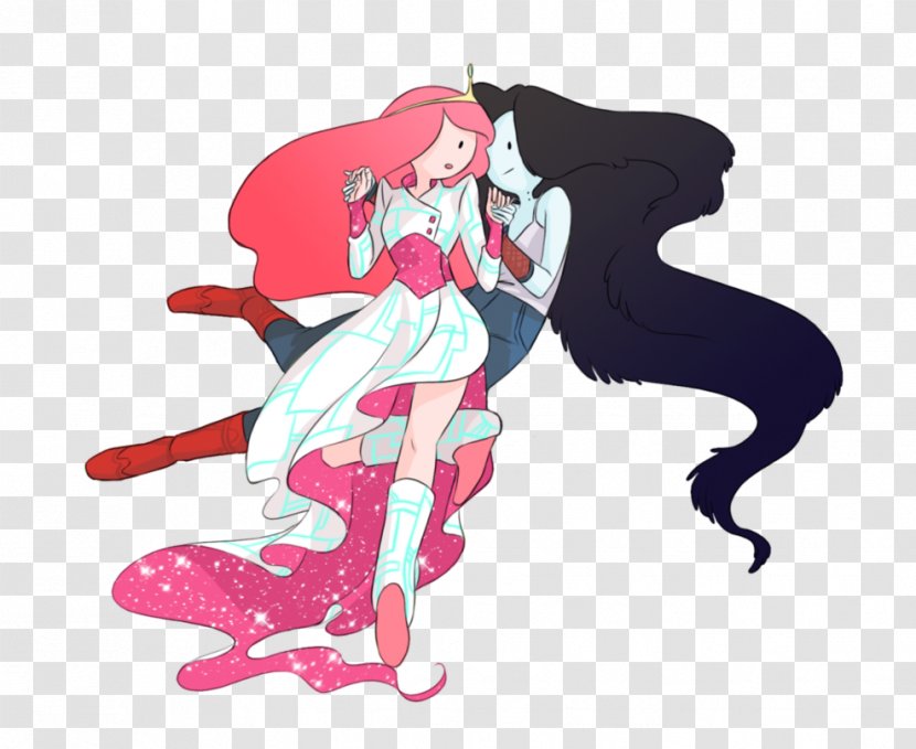 Marceline The Vampire Queen Princess Bubblegum Finn Human Fan Art Jake Dog - Flower Transparent PNG