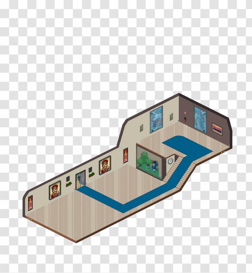 Habbo Receptionist Hotel Room Fansite - Computer Servers - Reception Transparent PNG