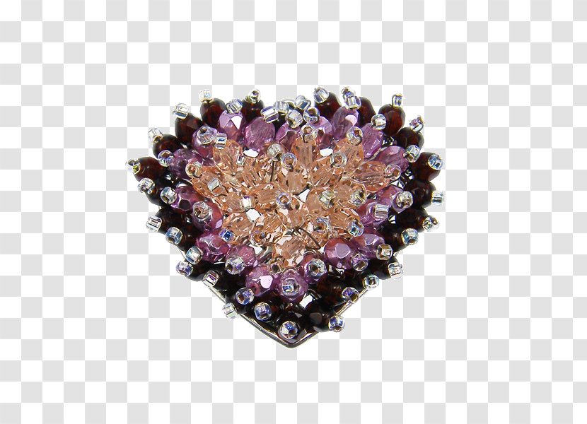 Amethyst Purple Brooch Jewellery - Jewelry Making Transparent PNG