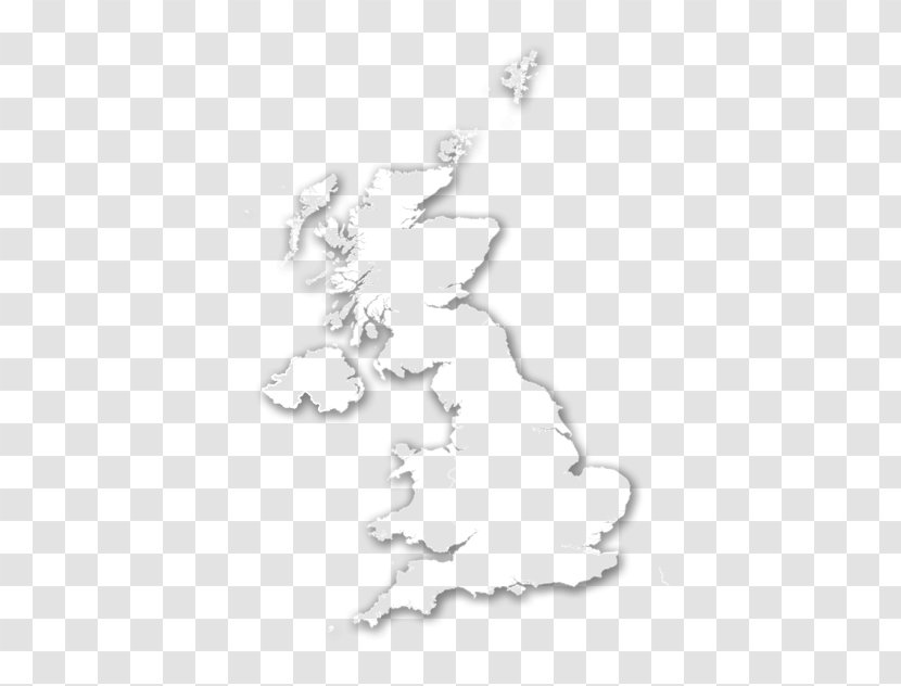 Blank Map Body Jewellery Tree Line - Great Britain - Isle Of Man Transparent PNG
