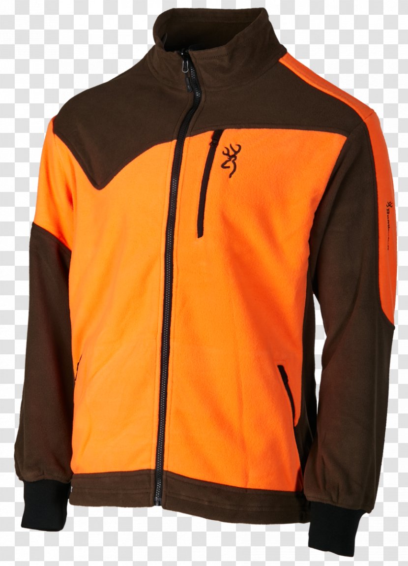 Jacket Polar Fleece Hunting Bodywarmer Clothing - Orange Transparent PNG