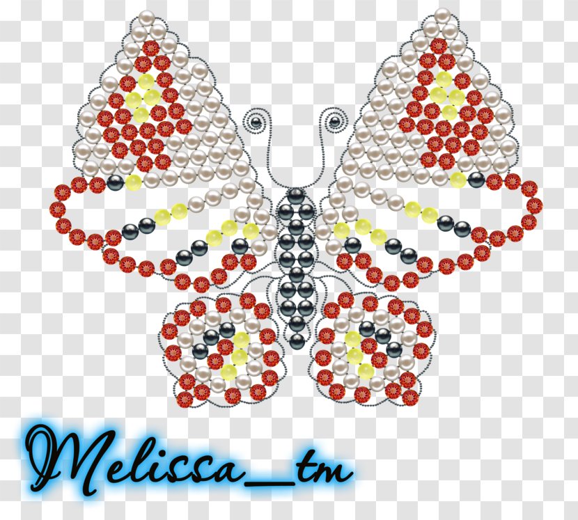 Butterfly Insect Art - Fashion Accessory - Beads Transparent PNG