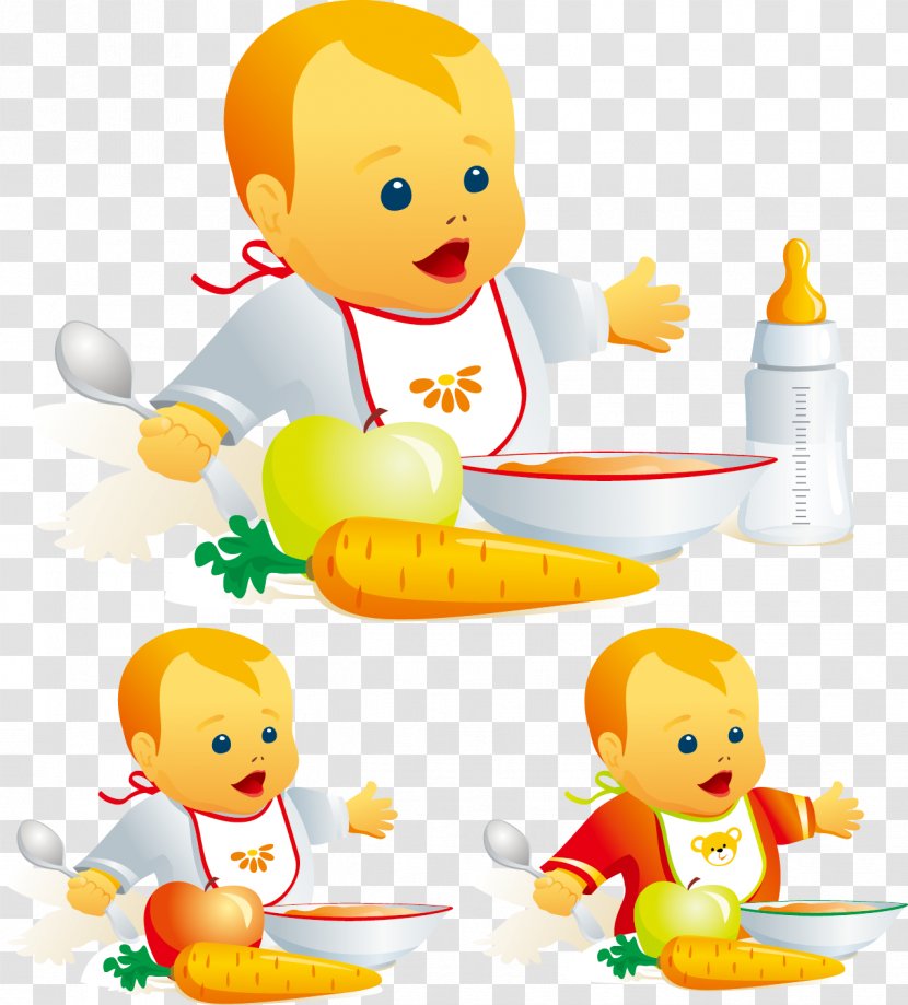 Baby Food Infant Drawing Clip Art - Toddler - Vector Hand-drawn Cartoon Meal Transparent PNG